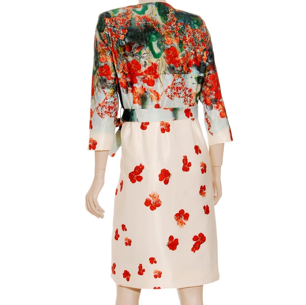 Erdem Duchess Satin Floral Coat - Picture 4 of 8